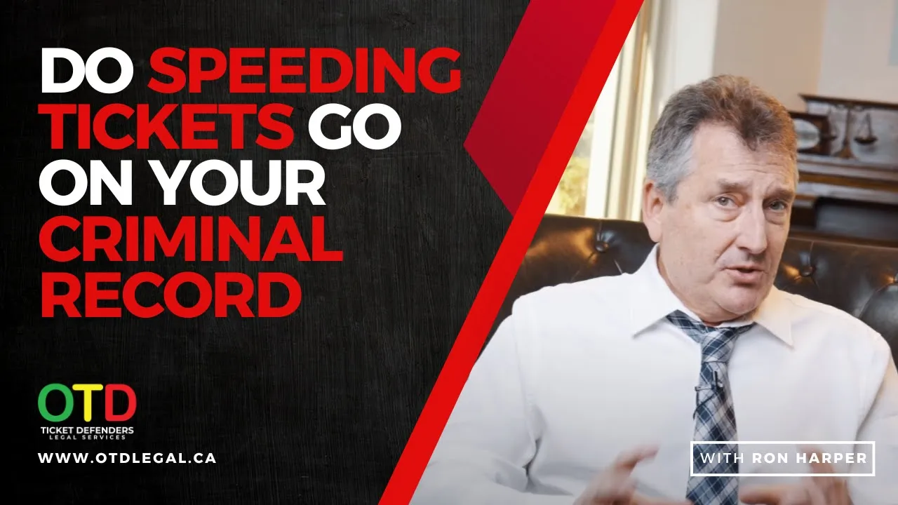 Do Speeding Ticket Go On Your Criminal Record?