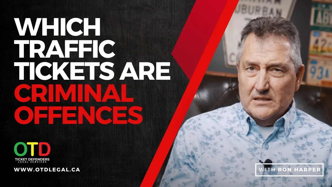 What Traffic Tickets Are Criminal Offences?